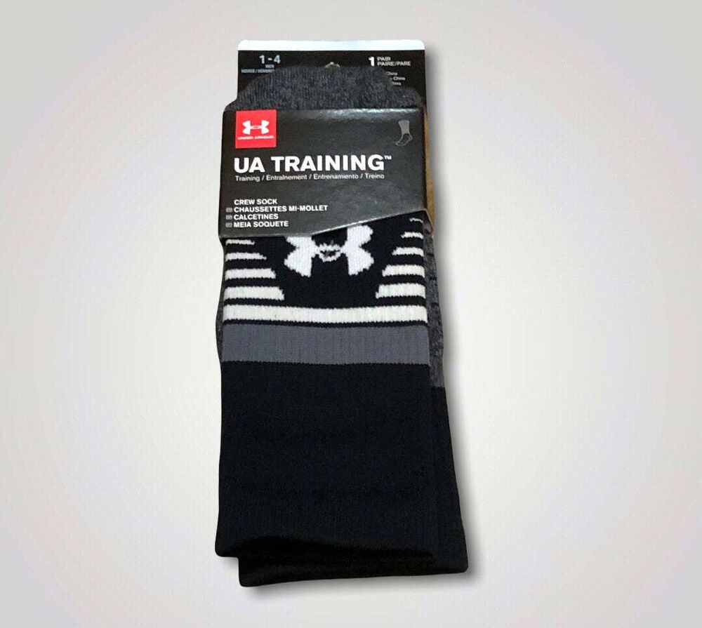 Under Armour UA Training Youth Crew Socks Sz 1-4